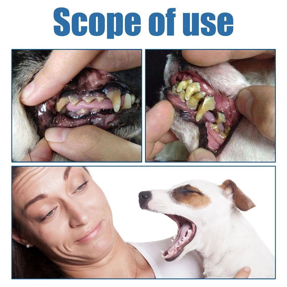 Pet Dental Tartar Remover — Removes Tartar, Whitens Teeth & Eliminates Bad Breath | Foaming Oral Cleaner - 3