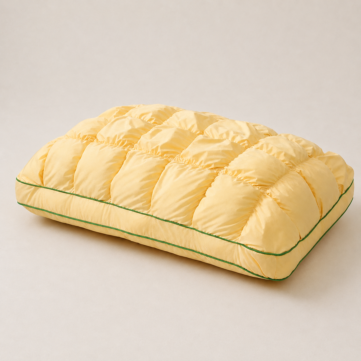 Pineapple Bread Grid Pillow | Dual Layer Fluffy Cooling Bed Pillow, Machine Washable Support Pillow for Side & Back Sleepers - 12