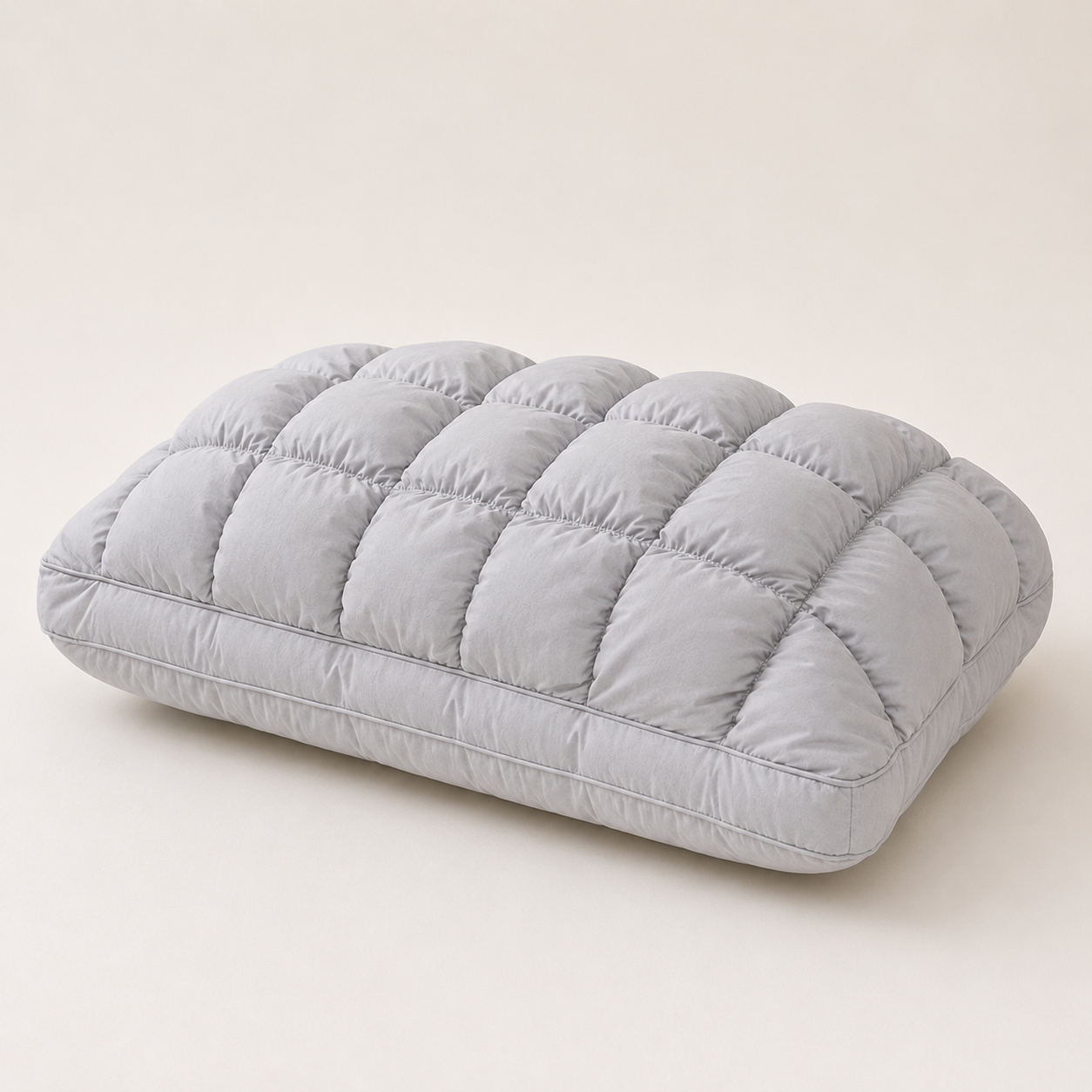 Pineapple Bread Grid Pillow | Dual Layer Fluffy Cooling Bed Pillow, Machine Washable Support Pillow for Side & Back Sleepers - 13